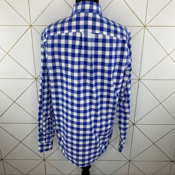 J. Crew Oxford Gingham Cotton Button Down Shirt - Picture 2 of 11